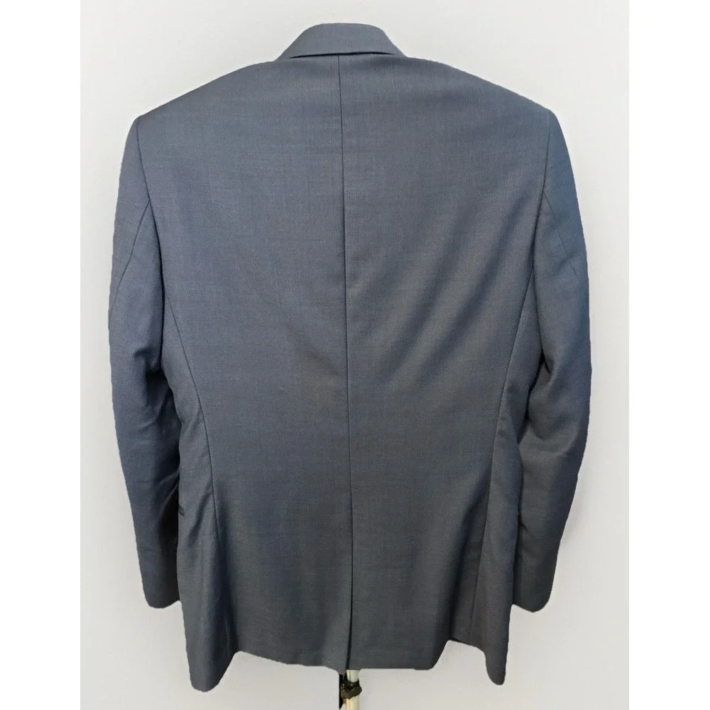 Ralph‎ Ralph Lauren Mens 38R Blue Glen Plaid Blazer  And Vest 100% Wool 2 Button